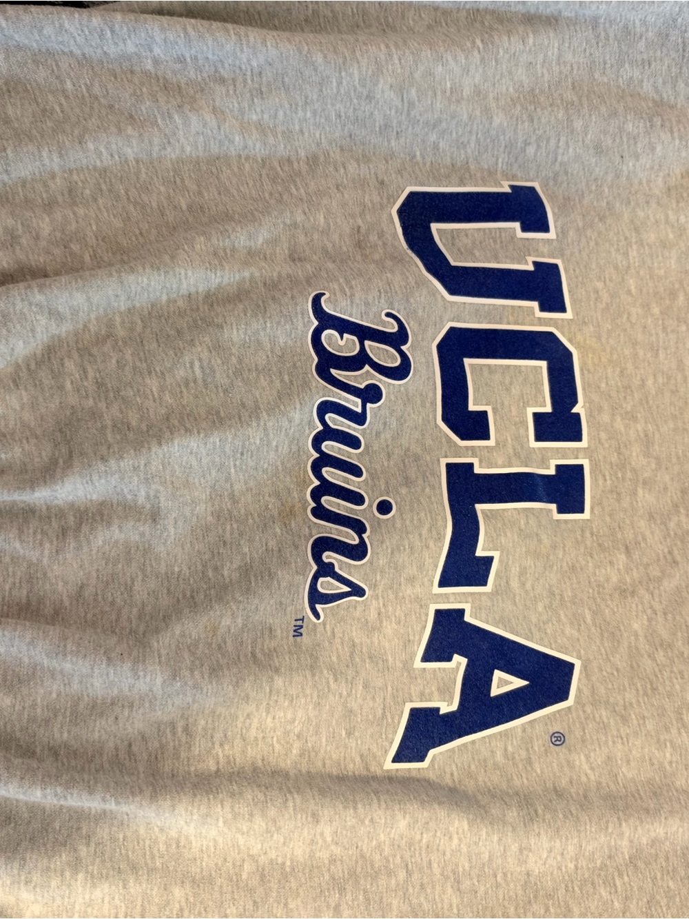 H&M Gray Sweatshirt with Blue Logo